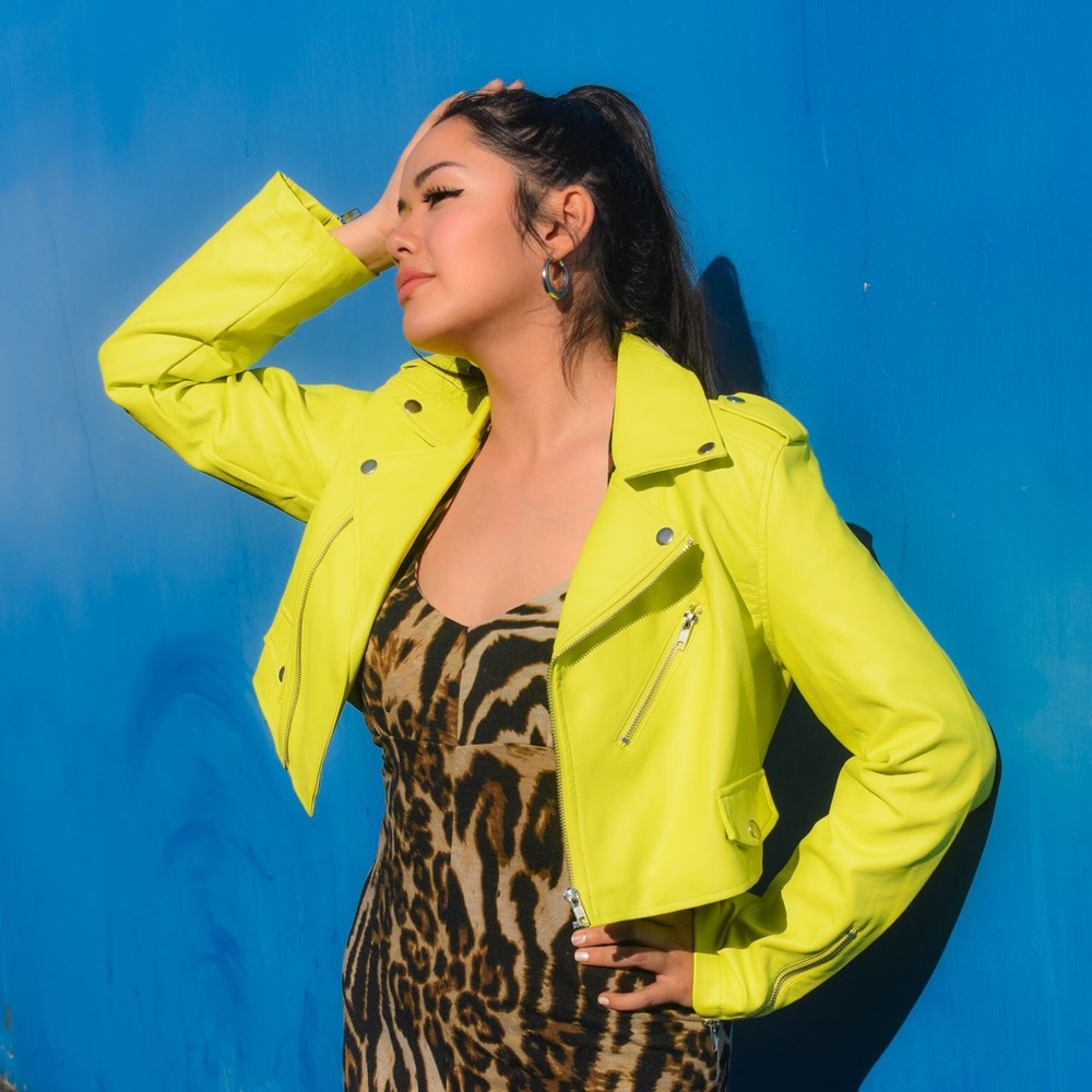 Not Your Average Faux Leather Crop Jacket